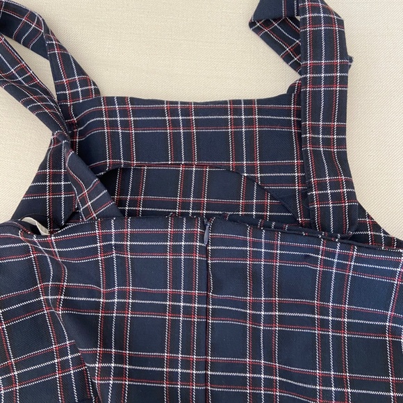 NWOT ZARA Girl's Plaid Overalls; Size Girl's 13-14 - Picture 5 of 6
